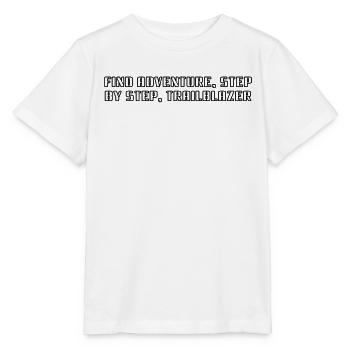 Wandern - Find adventure, step by step, - Stanley/Stella Kinder T-Shirt MINI CREATOR  - Weiß - Vorne - Maike (125cm)