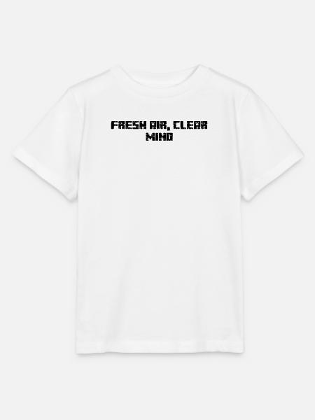 Wandern - Fresh Air, Clear Mind - Stanley/Stella Kinder T-Shirt MINI CREATOR  - Weiß