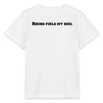 Hiking fuels my soul - Stanley/Stella MINI CREATOR Kids’ T-Shirt - white - Front - Maike (125cm)