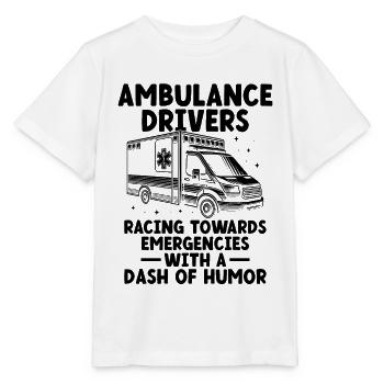 Ambulance Drivers Racing Towards Emergencies EMS D - Stanley/Stella MINI CREATOR Kids’ T-Shirt - white - Front - Maike (125cm)