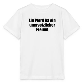 Riding - A horse is an irreplaceable friend - Stanley/Stella MINI CREATOR Kids’ T-Shirt - white - Front - Maike (125cm)