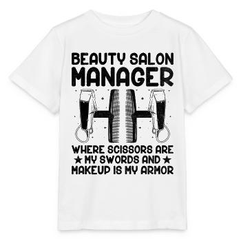 Gestionnaire de SPA Emploi Bien-être Drôle Gestion de SPA Sayi - T-shirt bio MINI CREATOR Stanley/Stella Enfant - blanc - Devant - Maike (125cm)