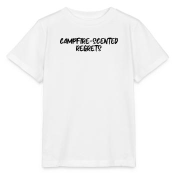 Camping - Regrets parfumés au feu de camp - T-shirt bio MINI CREATOR Stanley/Stella Enfant - blanc - Devant - Maike (125cm)