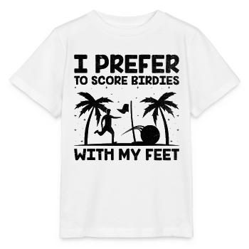 Footgolf Joueur Foot Golf Jouer Footgolfers Foot - T-shirt bio MINI CREATOR Stanley/Stella Enfant - blanc - Devant - Maike (125cm)