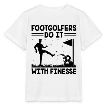 Footgolf Joueur Foot Golf Jouer Footgolfers Foot - T-shirt bio MINI CREATOR Stanley/Stella Enfant - blanc - Devant - Maike (125cm)