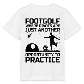 Footgolf Joueur Foot Golf Jouer Footgolfers Foot - T-shirt bio MINI CREATOR Stanley/Stella Enfant - blanc - Devant - Maike (125cm)