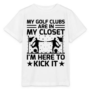 Footgolf Joueur Foot Golf Jouer Footgolfers Foot - T-shirt bio MINI CREATOR Stanley/Stella Enfant - blanc - Devant - Maike (125cm)
