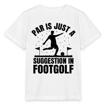 Footgolf Joueur Foot Golf Jouer Footgolfers Foot - T-shirt bio MINI CREATOR Stanley/Stella Enfant - blanc - Devant - Maike (125cm)