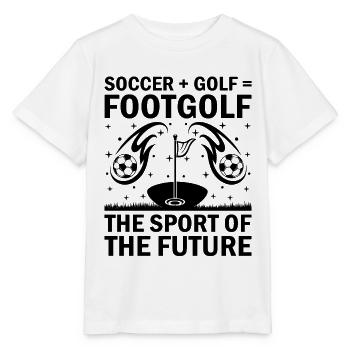 Footgolf Joueur Foot Golf Jouer Footgolfers Foot - T-shirt bio MINI CREATOR Stanley/Stella Enfant - blanc - Devant - Maike (125cm)