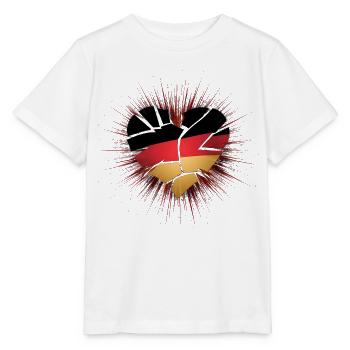 Allemagne Allemagne Allemand GER Almanya Alemania - T-shirt bio MINI CREATOR Stanley/Stella Enfant - blanc - Devant - Maike (125cm)