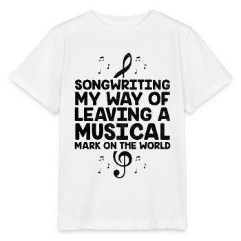 Musician Songwriter Singer Musician Music Music Pr - Stanley/Stella MINI CREATOR Kids’ T-Shirt - white - Front - Maike (125cm)