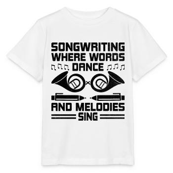 Musician Songwriter Singer Musician Music Music Pr - Stanley/Stella MINI CREATOR Kids’ T-Shirt - white - Front - Maike (125cm)