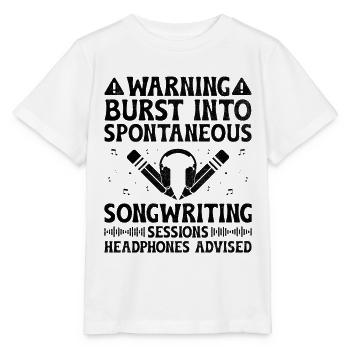 Musician Songwriter Singer Musician Music Music Pr - Stanley/Stella MINI CREATOR Kids’ T-Shirt - white - Front - Maike (125cm)