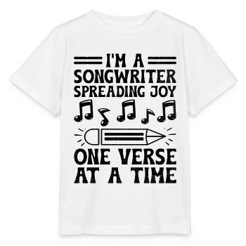 Musicien Auteur-compositeur Chanteur Musicien Musique Musique Pr - T-shirt bio MINI CREATOR Stanley/Stella Enfant - blanc - Devant - Maike (125cm)