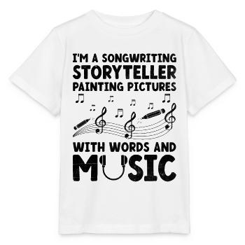 Musician Songwriter Singer Musician Music Music Pr - Stanley/Stella MINI CREATOR Kids’ T-Shirt - white - Front - Maike (125cm)