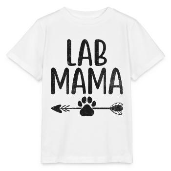 Lab Mama Labrador Retriever Labradore Hund Apportieren - Stanley/Stella Kinder T-Shirt MINI CREATOR  - Weiß - Vorne - Maike (125cm)