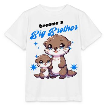 Soon I'll be a Big Brother Sweet Otter Brother - Stanley/Stella MINI CREATOR Kids’ T-Shirt - white - Front - Maike (125cm)