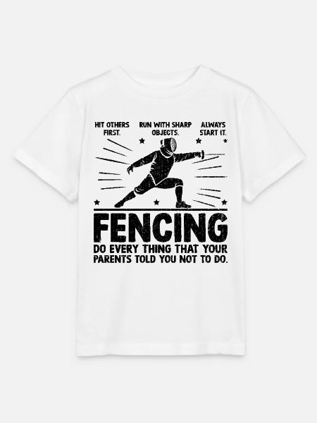 Fechten Mach alles, was deine Eltern dir gesagt haben - Stanley/Stella Kinder T-Shirt MINI CREATOR - Weiß