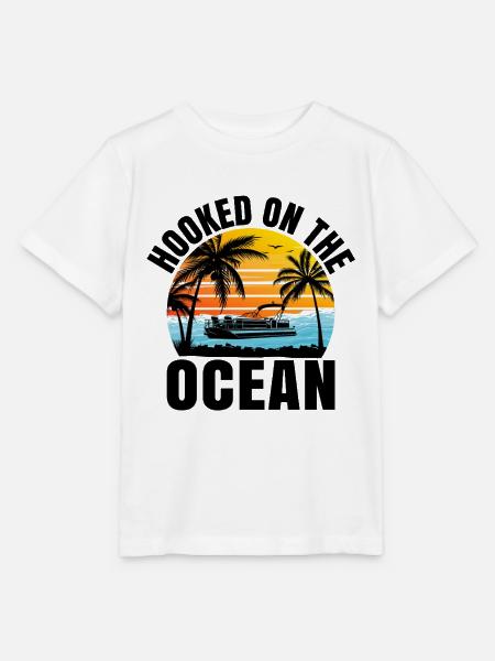 Süchtig nach dem Ozean-Paddelboot - Stanley/Stella Kinder T-Shirt MINI CREATOR - Weiß