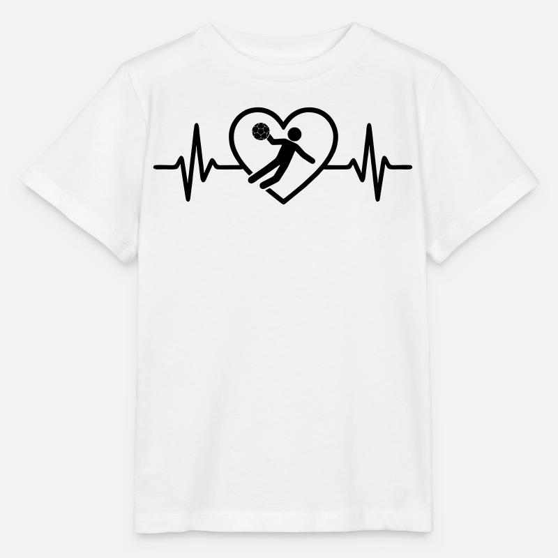Handball Herz - Stanley/Stella Kinder T-Shirt MINI CREATOR  - Weiß