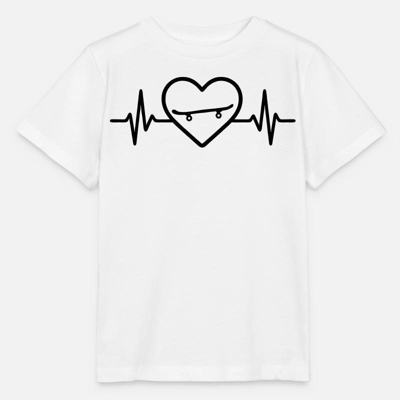 Skateboard Coeur Sport - T-shirt bio MINI CREATOR Stanley/Stella Enfant - blanc