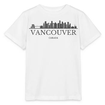 Vancouver Canada, silhouette de Vancouver - T-shirt bio MINI CREATOR Stanley/Stella Enfant - blanc - Devant - Maike (125cm)