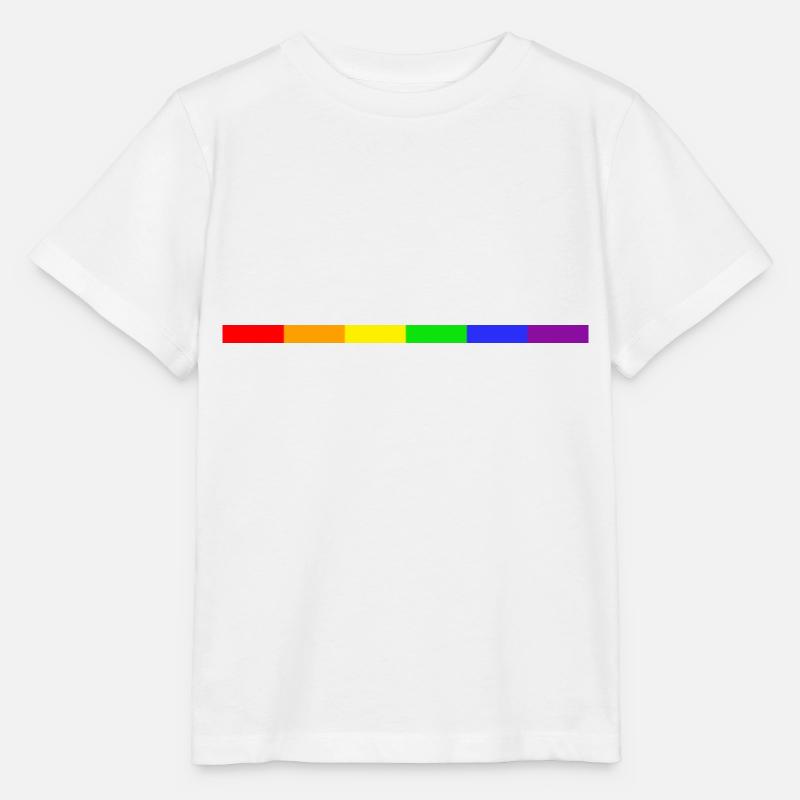 Pride H Stripe - T-shirt bio MINI CREATOR Stanley/Stella Enfant - blanc