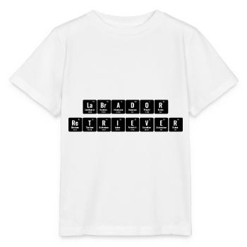 Periodisches System der Elemente Labrador Retriever La - Stanley/Stella Kinder T-Shirt MINI CREATOR  - Weiß - Vorne - Maike (125cm)