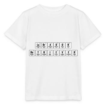 Periodisches System der Elemente Labrador Retriever La - Stanley/Stella Kinder T-Shirt MINI CREATOR  - Weiß - Vorne - Maike (125cm)