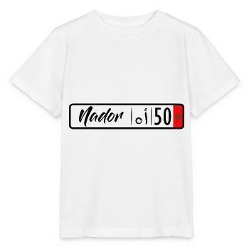 Nador 50 license plate - Stanley/Stella MINI CREATOR Kids’ T-Shirt - white - Front - Maike (125cm)