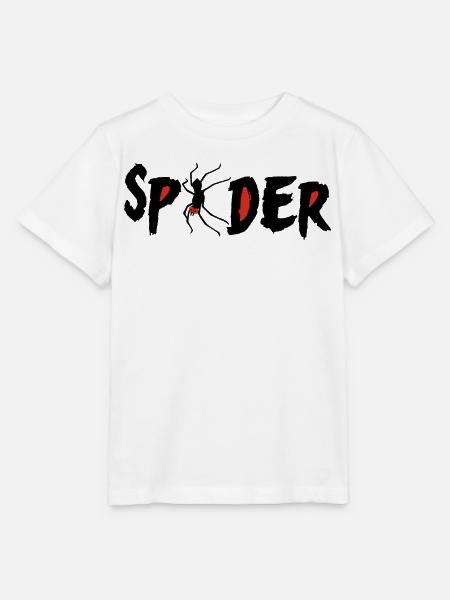 Rotäugige Spinne - Stanley/Stella Kinder T-Shirt MINI CREATOR - Weiß