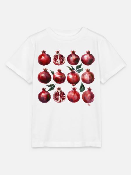 Granatapfel Aquarell Kunst - Stanley/Stella Kinder T-Shirt MINI CREATOR - Weiß