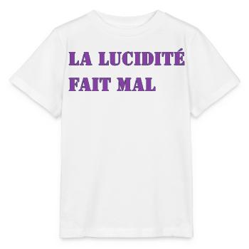 LUZIDITÄT TUT WEH - Stanley/Stella Kinder T-Shirt MINI CREATOR  - Weiß - Vorne - Maike (125cm)