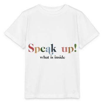 Laut sagen - Stanley/Stella Kinder T-Shirt MINI CREATOR  - Weiß - Vorne - Maike (125cm)