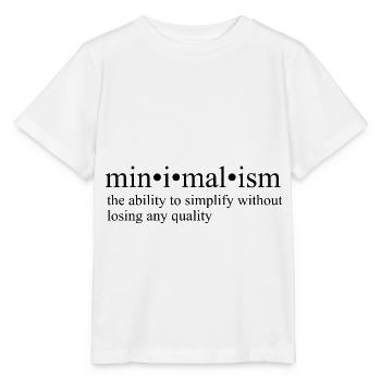 Minimalisme - T-shirt bio MINI CREATOR Stanley/Stella Enfant - blanc - Devant - Maike (125cm)
