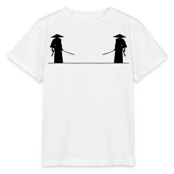 Samurai fight - Stanley/Stella MINI CREATOR Kids’ T-Shirt - white - Front - Maike (125cm)