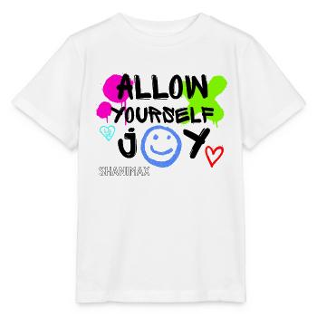 SHANIMAX Joie et bonheur - T-shirt bio MINI CREATOR Stanley/Stella Enfant - blanc - Devant - Maike (125cm)