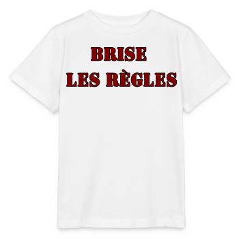 BRISE LES RÈGLES - T-shirt bio MINI CREATOR Stanley/Stella Enfant - blanc - Devant - Maike (125cm)