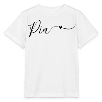 Pia Prénom Décoratif - T-shirt bio MINI CREATOR Stanley/Stella Enfant - blanc - Devant - Maike (125cm)