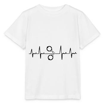 Police officers gift officers heartbeat Commissioner Han - Stanley/Stella MINI CREATOR Kids’ T-Shirt - white - Front - Maike (125cm)