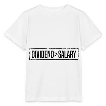 Dividend Over Salary Stock Market Shareholder Fina - Stanley/Stella Kinder T-Shirt MINI CREATOR  - Weiß - Vorne - Maike (125cm)