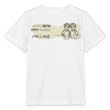 zwillinge oma geschenk bub twin boys beste oma - Stanley/Stella Kinder T-Shirt MINI CREATOR  - Weiß - Vorne - Maike (125cm)