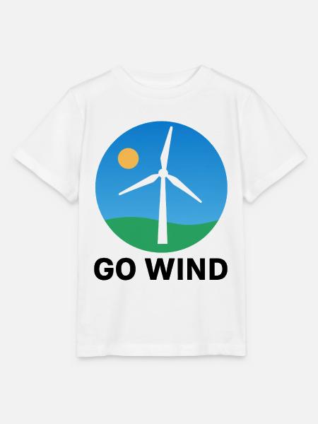 Für Windenergie – Klar und nachhaltig - Stanley/Stella Kinder T-Shirt MINI CREATOR - Weiß
