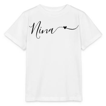 Prénom de Nina Prénom décoratif - T-shirt bio MINI CREATOR Stanley/Stella Enfant - blanc - Devant - Maike (125cm)