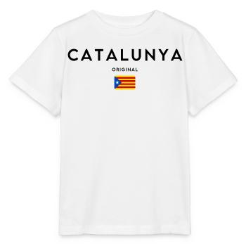 Catalan pride, minimalist elegant design - Stanley/Stella MINI CREATOR Kids’ T-Shirt - white - Front - Maike (125cm)
