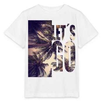 Lets Go To The Beach / Palm Trees / Let's Go / Sun - Stanley/Stella MINI CREATOR Kids’ T-Shirt - white - Front - Maike (125cm)