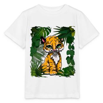 Tigerbaby | Yolo-Artwork - Stanley/Stella Kinder T-Shirt MINI CREATOR  - Weiß - Vorne - Maike (125cm)