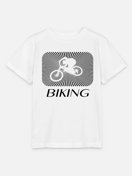 Biking - Stanley/Stella Kinder T-Shirt MINI CREATOR - Weiß