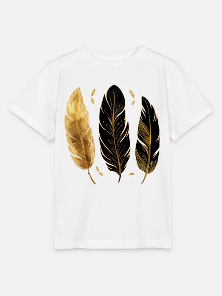 Goldene Federn - Stanley/Stella Kinder T-Shirt MINI CREATOR - Weiß