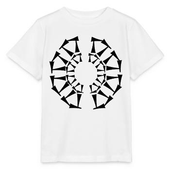 Conception tri-circulaire - T-shirt bio MINI CREATOR Stanley/Stella Enfant - blanc - Devant - Maike (125cm)